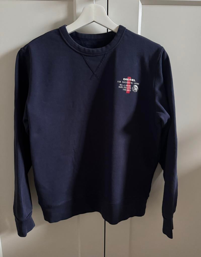 Sweater trui Diesel blauw maat 16 (176), Ophalen of Verzenden, Zo goed als nieuw, Jongen, Trui of Vest