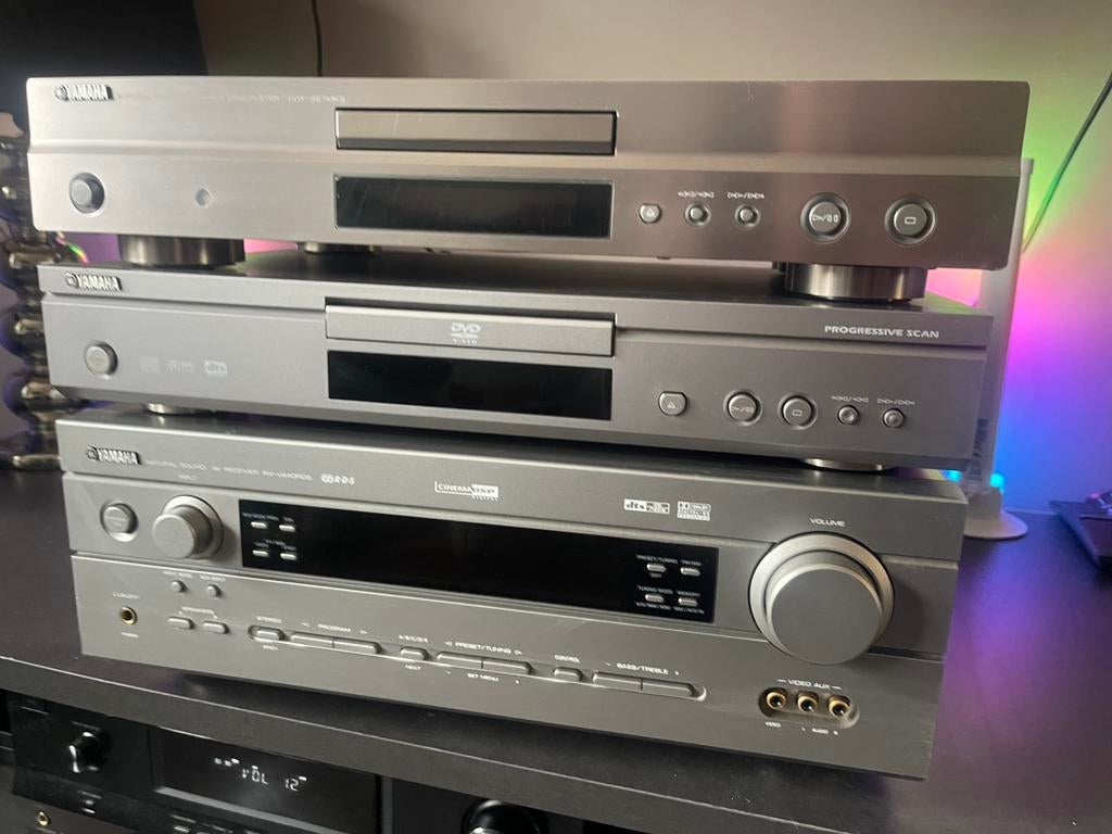 Yamaha receiver RX-V440RDS, CD speler CDX-397MK2, dvd-S540, Losse componenten, Zo goed als nieuw, Cd-speler, Ophalen