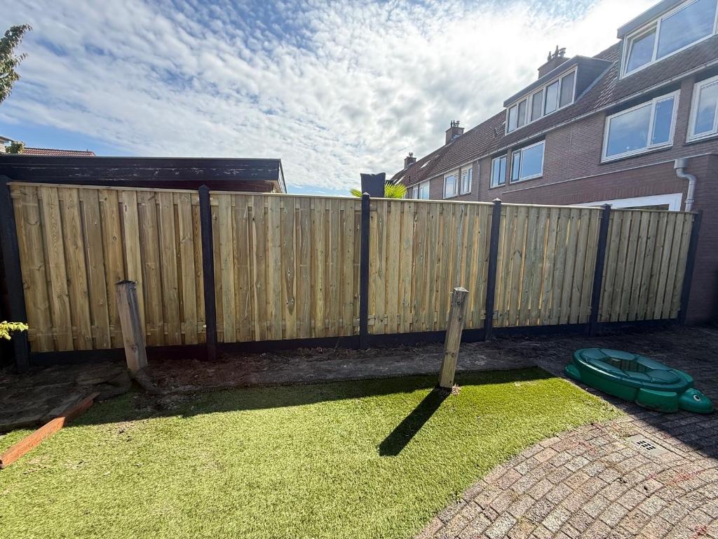 Hout-beton schuttingen, Gratis offerte!!!, Tuin en Terras, Schuttingen, Ophalen, 1 tot 2 meter, Minder dan 3 meter, Nieuw