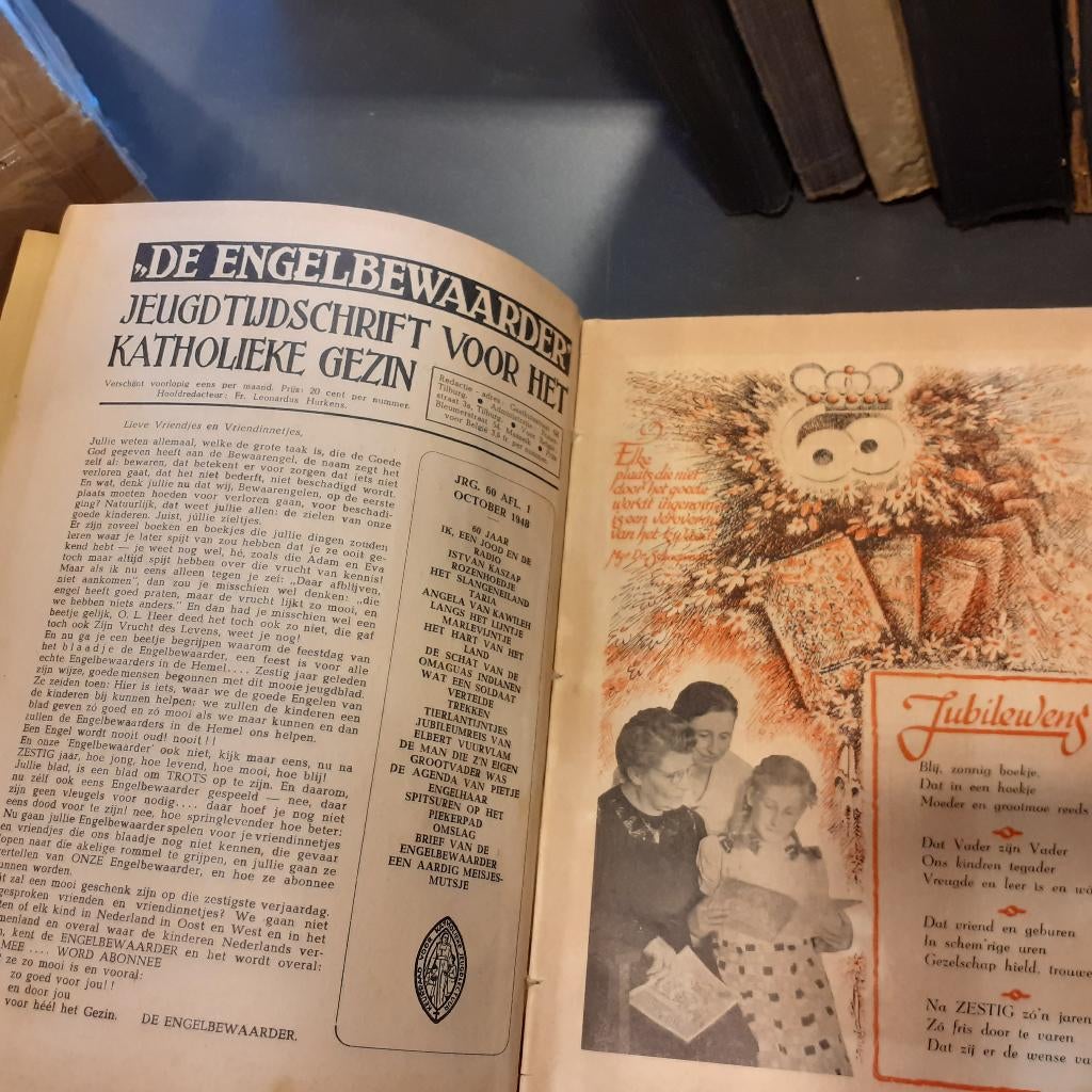 Nr. 1010 Ingebonden Jeugdbladen uit de jaren 50, Boeken, Meerdere stripboeken, Ophalen of Verzenden, Gelezen