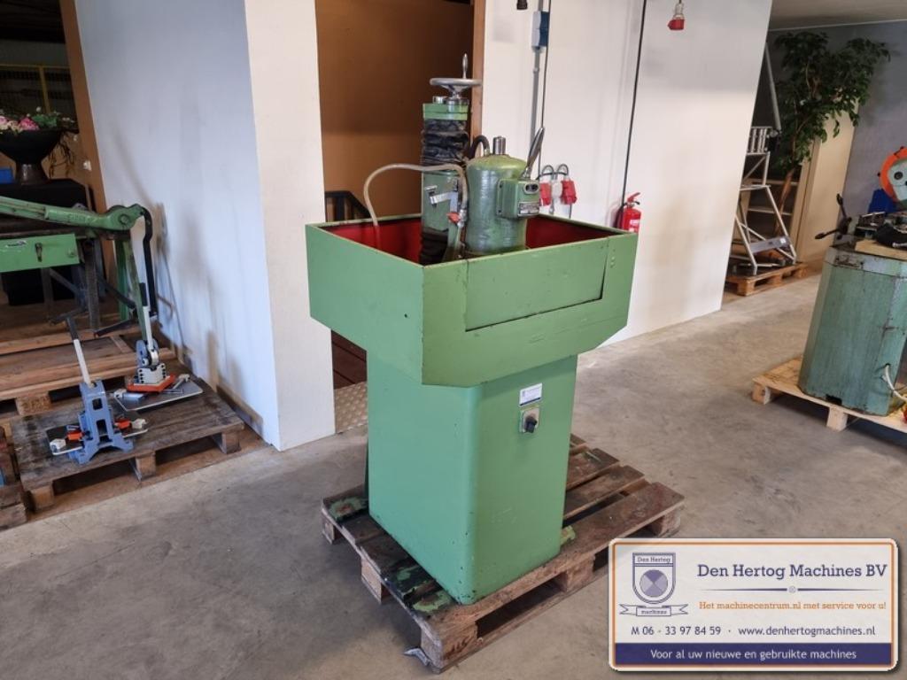 Komslijper zwenkslijper slijpmachine met magneettafel 400V, Ophalen, Gebruikt, Minder dan 700 watt, Werkbankslijpmachine