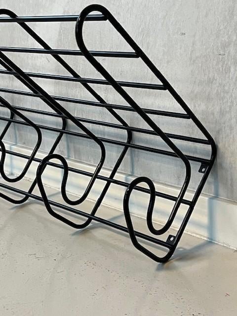 Fran wandkapstok jaren 80 kapstok retro draadstaal zwart, Huis en Inrichting, Wandkapstok, Gebruikt, IKEA, SE
