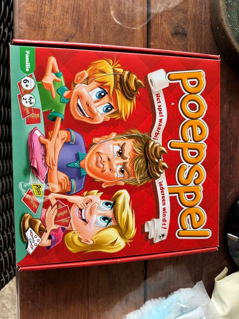 Poepspel - Hilarisch familiespel!, Een of twee spelers, Ophalen of Verzenden, Nieuw