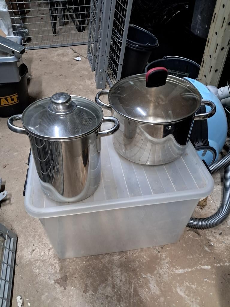 Pannen, Ophalen, Zo goed als nieuw, Rvs, Pannenset