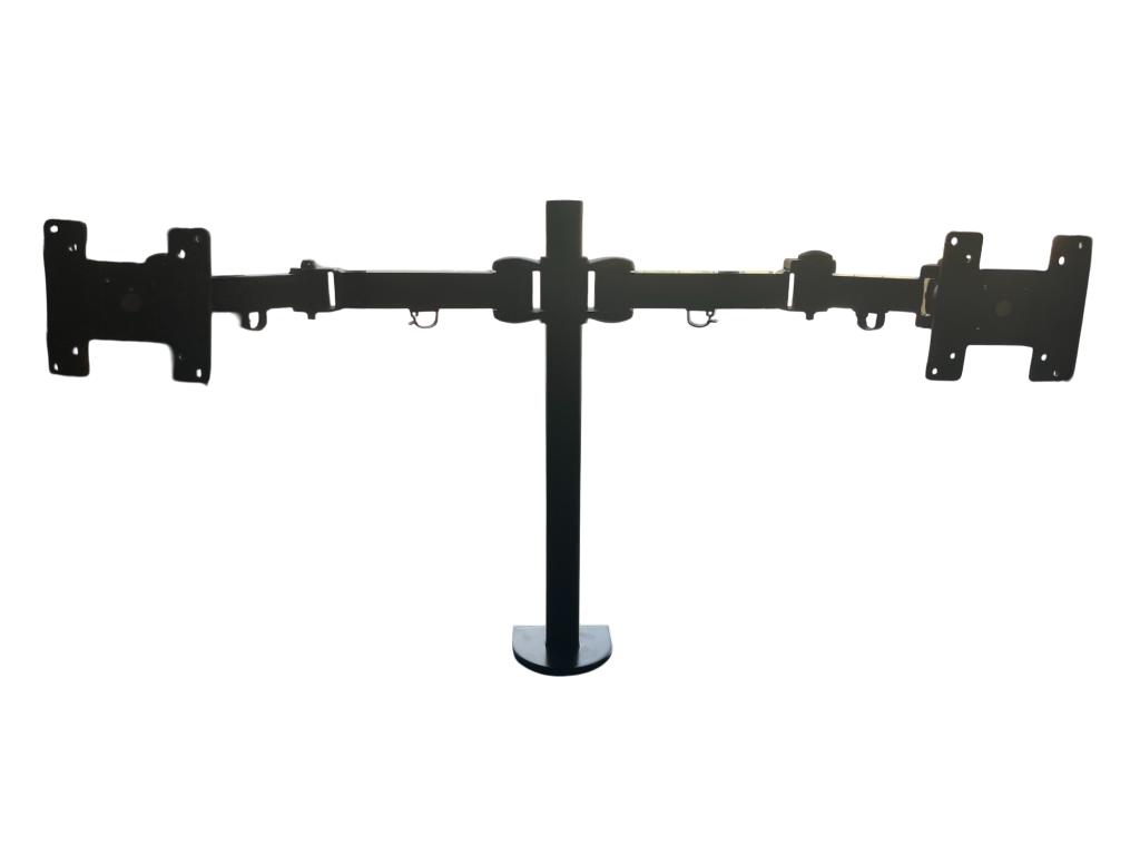 Dubbele monitorarm (Zwart), Computers en Software, Monitoren, IPS, Nieuw, Ophalen of Verzenden, Ultra HD (4K)