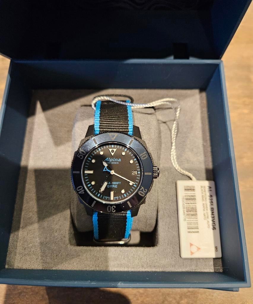 Alpina Seastrong diver Comtesse AL-525LBN3VG6, Sieraden, Tassen en Uiterlijk, Overige merken, Polshorloge, Nieuw, Kunststof