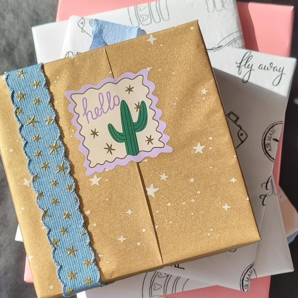 Vloeipapier sterretjes sprankels papier zijdevloei sparkling, Verzenden, Nieuw