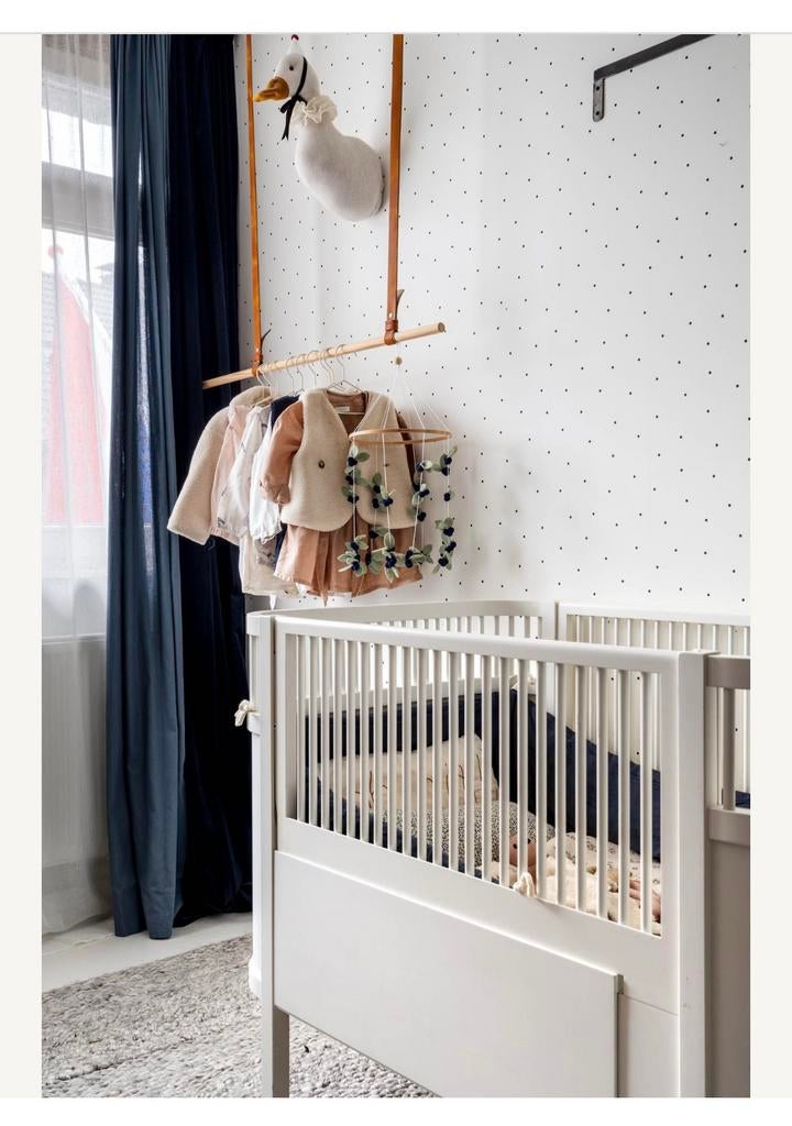 Sebra bedje, Ophalen, 70 tot 85 cm, Zo goed als nieuw, Lattenbodem