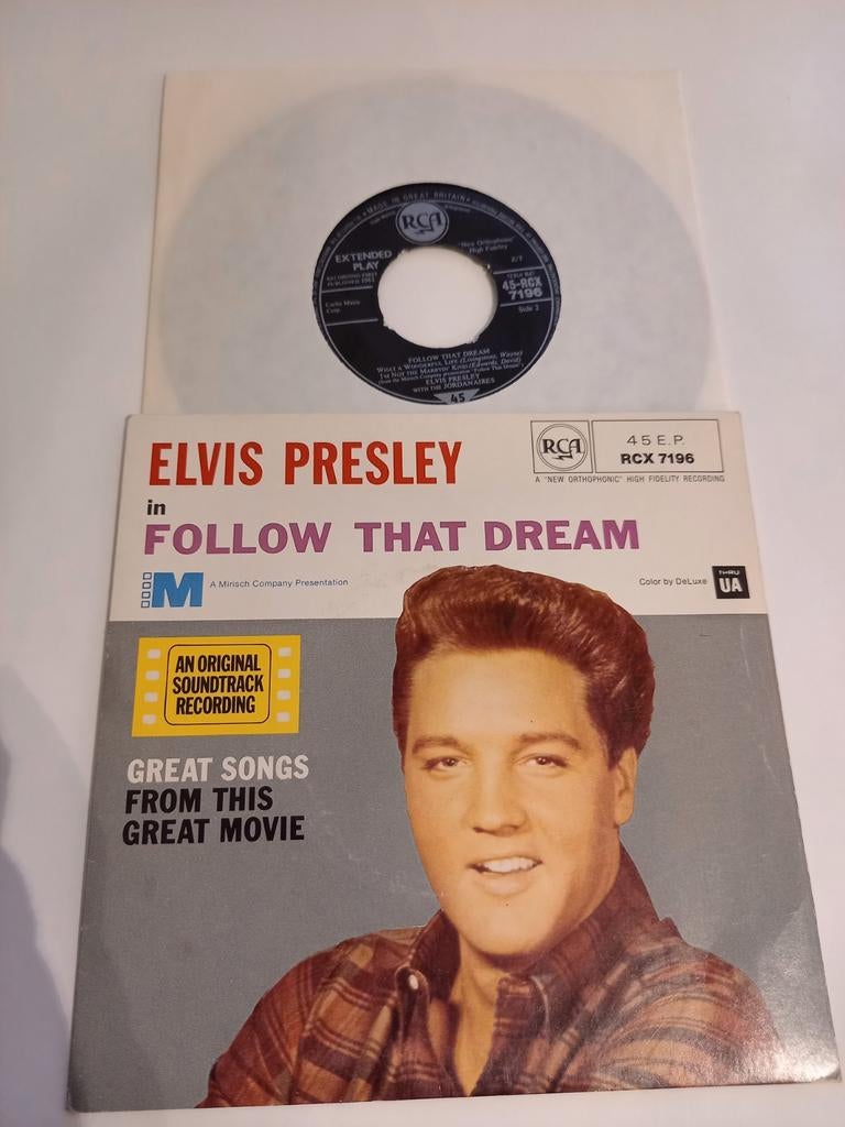 Elvis Presley - Follow That Dream - Originele Soundtrack EP, Ophalen of Verzenden