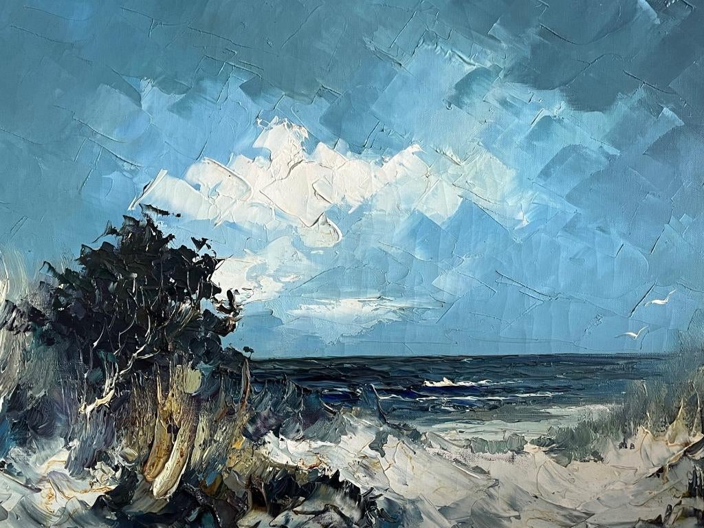 John Bevort, ingelijste strand voorstelling, Antiek en Kunst, Kunst | Schilderijen | Klassiek, Ophalen