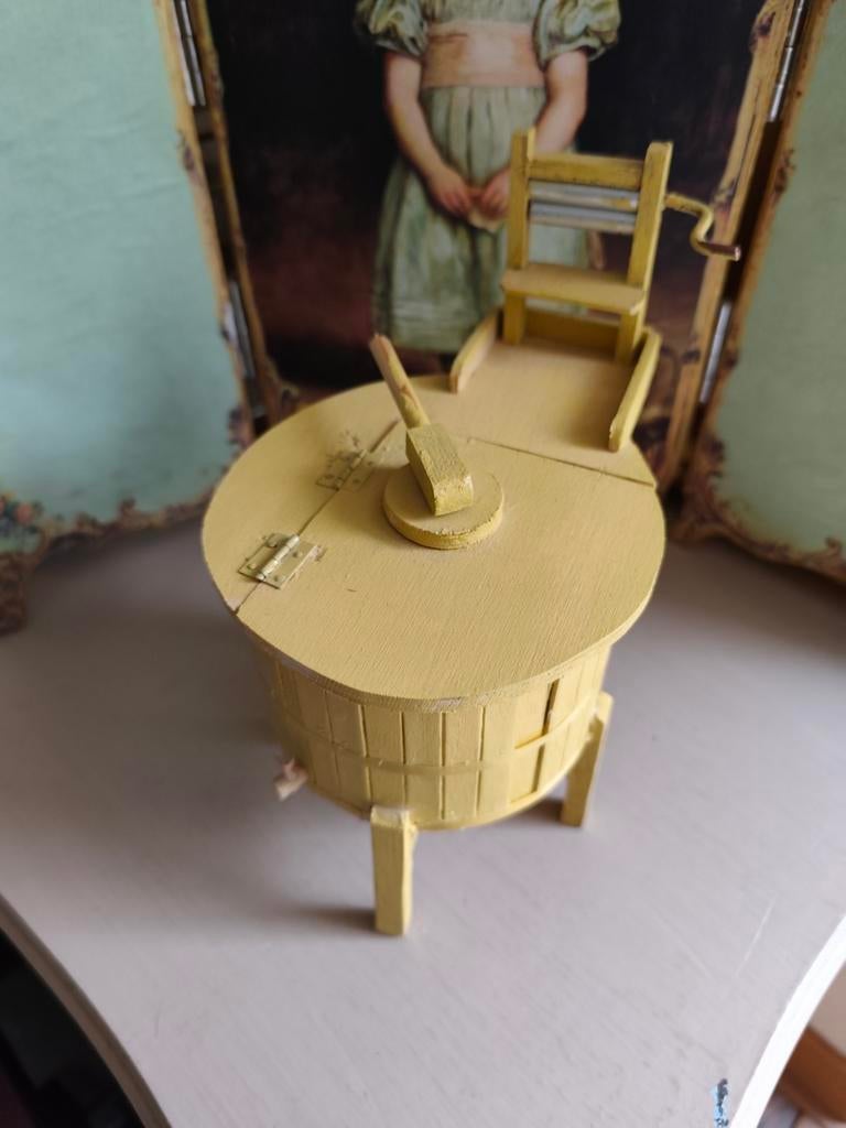 MINIATUUR WASTOBBE, Antiek en Kunst, Ophalen of Verzenden