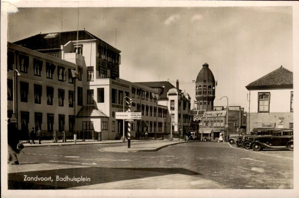 Zandvoort- Badhuisplein, Ophalen of Verzenden, Voor 1920, Gelopen, Noord-Holland