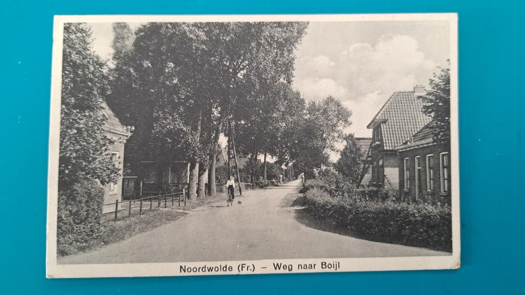 Noordwolde, weg naar Boijl, Ophalen of Verzenden, 1920 tot 1940, Gelopen, Friesland