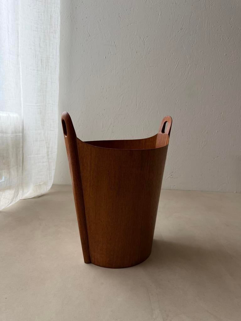 Vintage teak paperbin Einar Barnes PS Heggen jaren 60, Ophalen of Verzenden