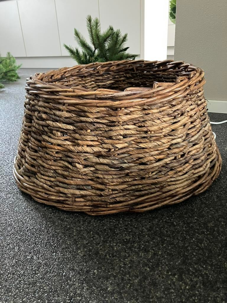 Rotan kerstboom rok 60cm, Ophalen of Verzenden, Zo goed als nieuw, Rond, Riet