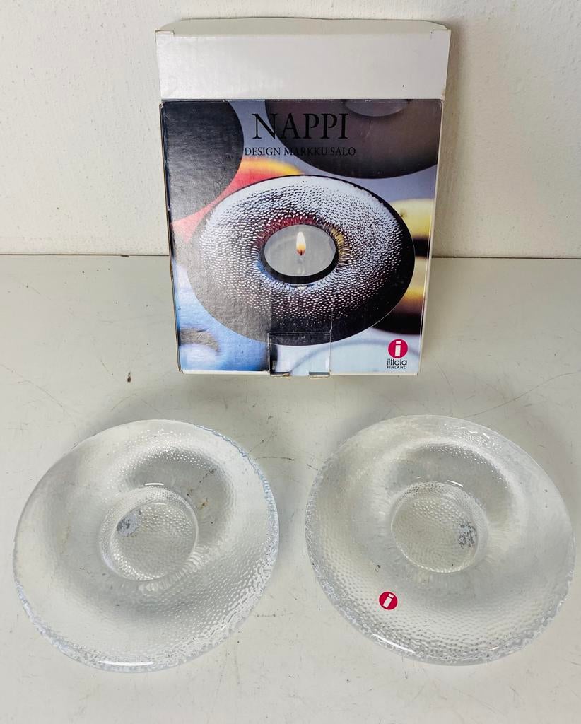 Iittala Finland waxinelicht-houders (2) Nappi
