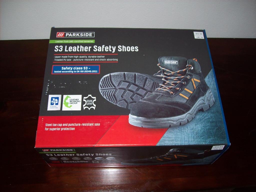 Veiligheidsschoenen Parkside maat 44, Doe-het-zelf en Verbouw, Veiligheidskleding, Ophalen, Nieuw