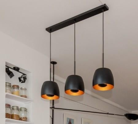 Lucide Nolan Hanglamp - 3xE27 - Zwart, Huis en Inrichting, Ophalen, Zo goed als nieuw, Metaal, Modern
