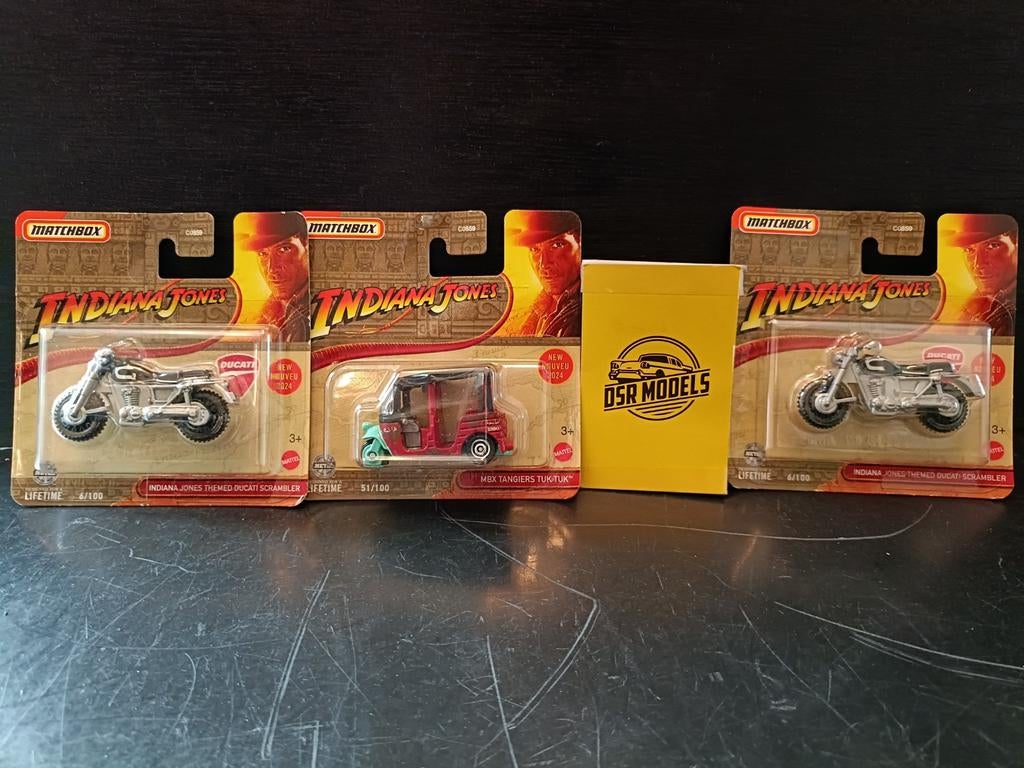 1:64 Indiana Jones Tuk Tuk en de Ducati Motor, S, Auto, R, Nieuw