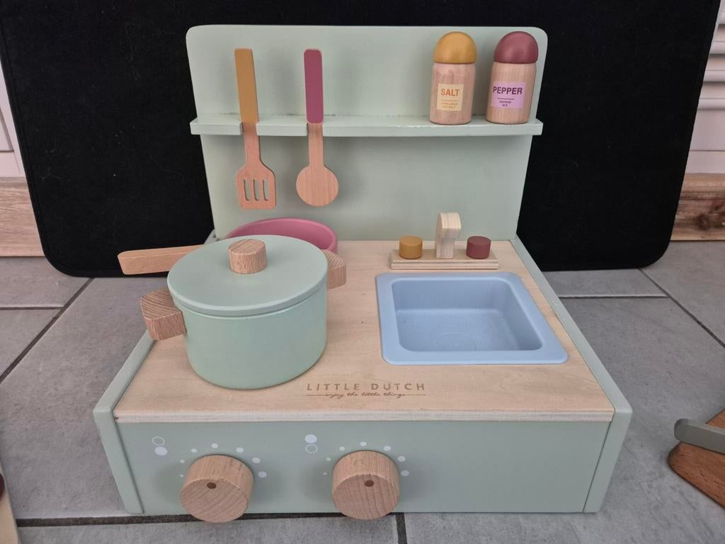 Little Dutch Houten Speelkeuken met Accessoires, Ophalen, Zo goed als nieuw, Hout, Speelkeuken-accessoire