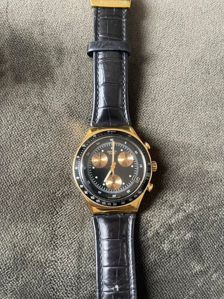 Swatch James Bond Goldfinger horloge, Overige materialen, Polshorloge, Swatch, Ophalen of Verzenden