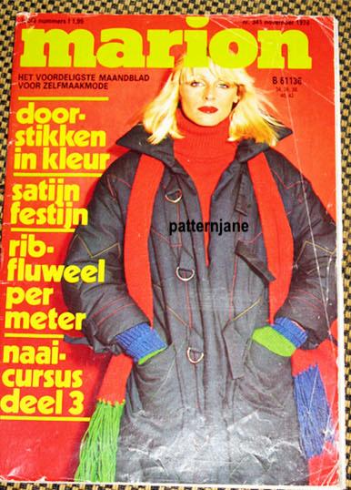 2 x VINTAGE MARION - JAREN 70 (11/76 en 7/75), Hobby en Vrije tijd, Kledingpatronen, Verzenden, Gebruikt, Vrouw, Marion