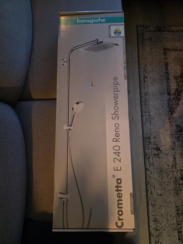 Hansgrohe regendouche en kraan, nieuw in doos, Ophalen, Nieuw, Chroom, Douche