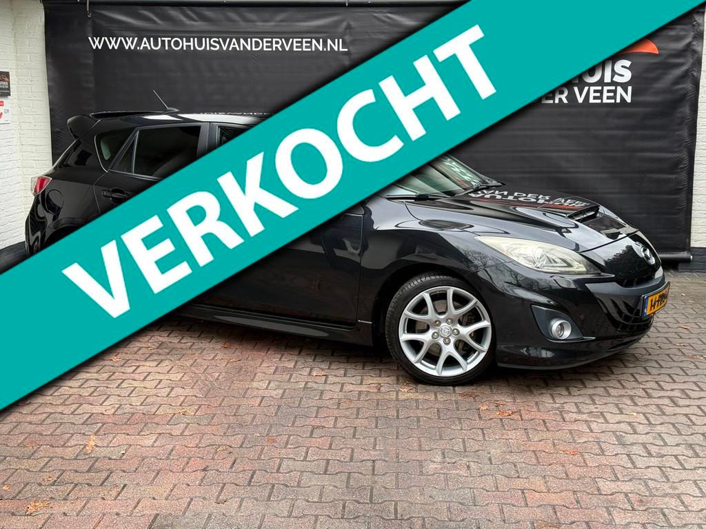 Mazda 3 2.3 DiSi Turbo MPS, Cruise/Snel/PDC/Bose, Auto's, Euro 5, Gebruikt, 4 cilinders, Leder en Stof