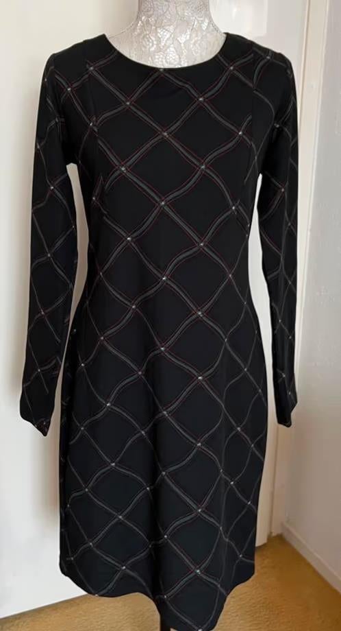 Smashed Lemon donkergroene jurk maat 40, Kleding | Dames, Maat 38/40 (M), Ophalen of Verzenden, Zo goed als nieuw, Knielengte