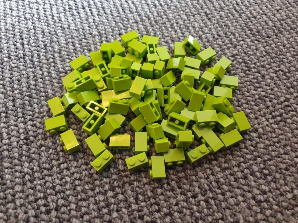 Partij N144=100x Nieuwe Lego stenen 1x2 (Meerdere setjes), Lego, Lego, Overige thema's, Lego