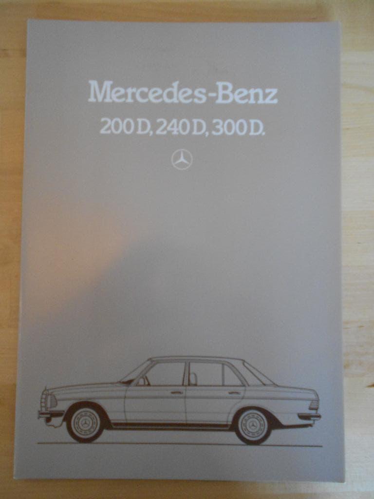 Mercedes 200 240D 300D Brochure 1983 W123 240 300 Diesel, Zo goed als nieuw, Mercedes-Benz, Mercedes, Ophalen of Verzenden