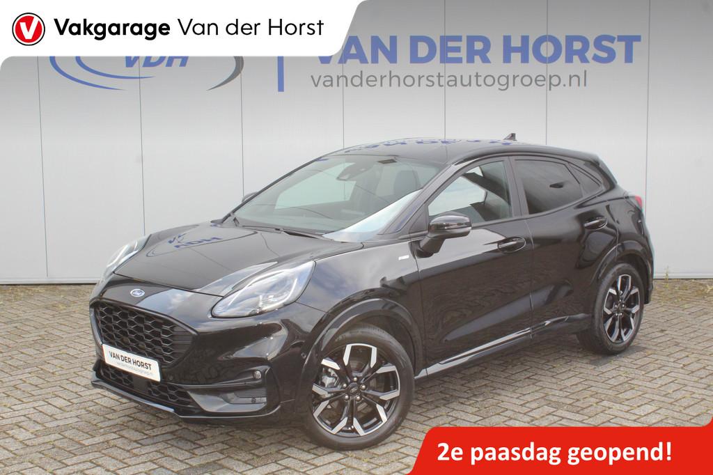 Ford Puma 1.0-155pk EcoBoost Hybrid ST-Line X. Luxe Ford Pum, Voorwielaandrijving, 12 maanden, Zwart, Origineel Nederlands