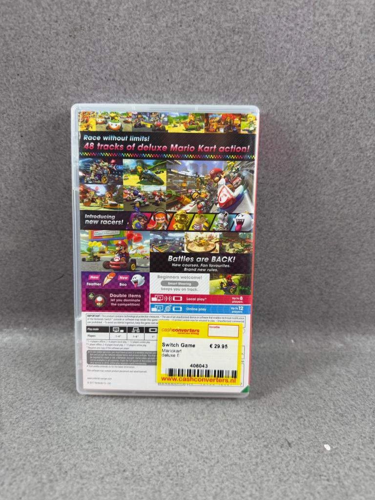 Mariokart Deluxe 8 | Nintendo Switch Game | Hoes | 408043, Online, Gebruikt, 1 speler, Racen en Vliegen