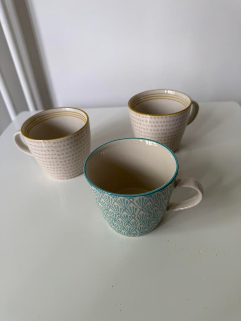 3 ceramic mugs, Antiek en Kunst, Ophalen