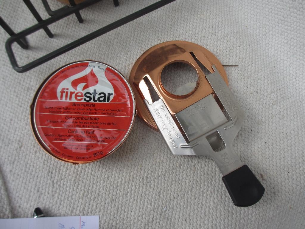 SPRING Swiss Fondue Rechaud Burner Firestar Z.G.A.N., Ophalen of Verzenden, Zo goed als nieuw, Brander, Fondueset