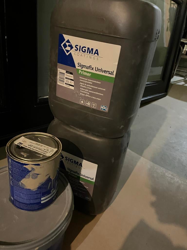 6x Sigmafix Universal Voorstrijk 10 liter voor Stucwerk, Overige kleuren, 5 tot 10 liter, Nieuw, Ophalen of Verzenden