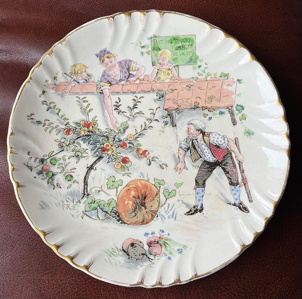 Antiek Frans wandbord (ca. 1880). SARREGUEMINES., Antiek en Kunst, Ophalen