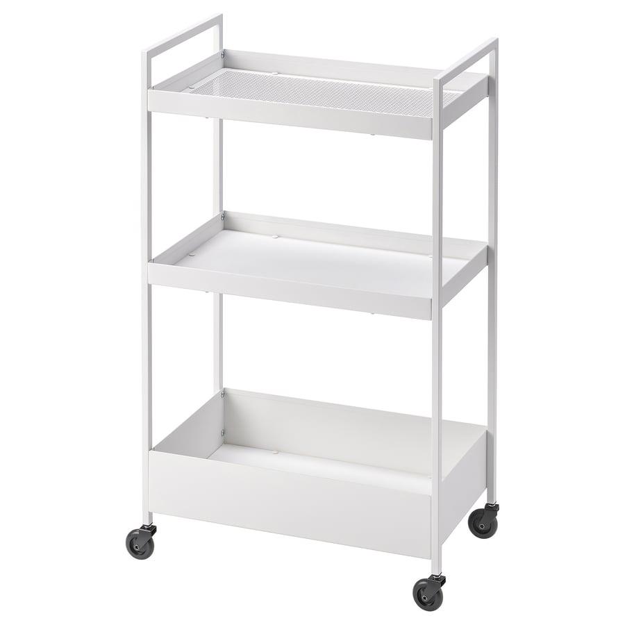 IKEA NISSFORS Roltafel Trolley keuken Wit - Compact & Prakti, Ophalen of Verzenden, Zo goed als nieuw