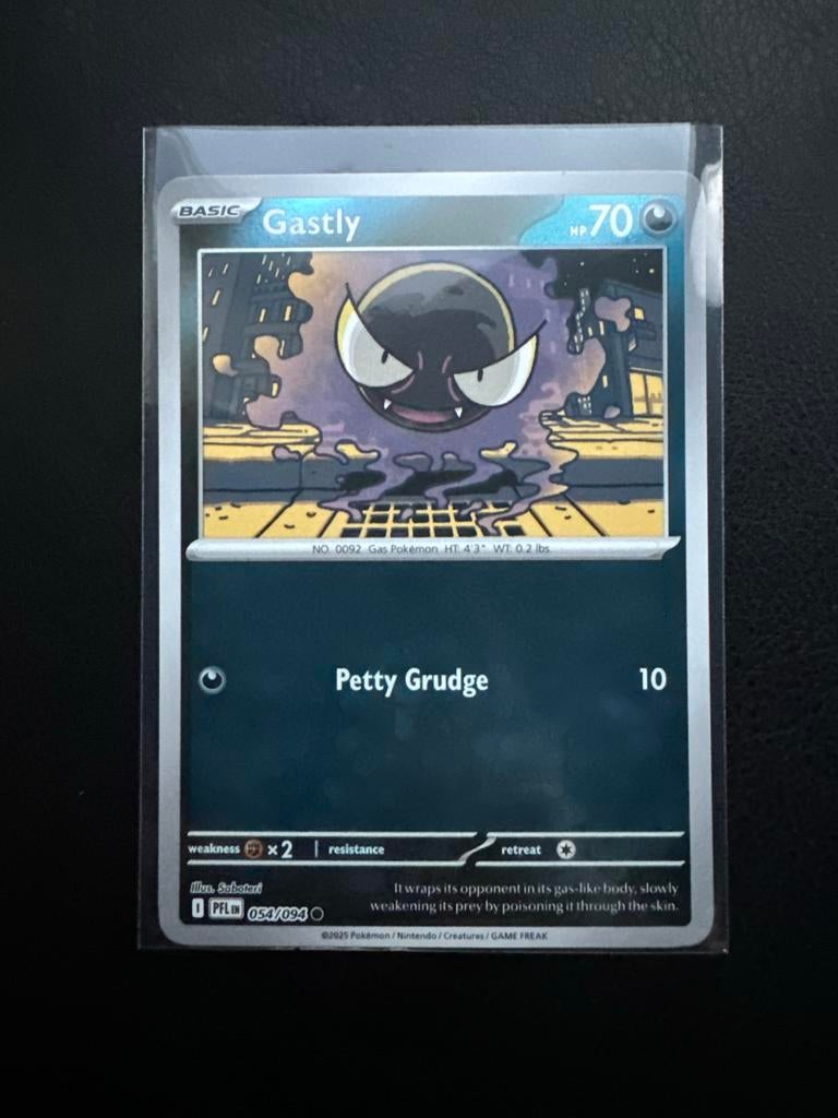 Gastly 54/94 Reverse Holo - Phantasmal Flames Pokémon Kaart, Ophalen of Verzenden, Nieuw, Losse kaart, Foil