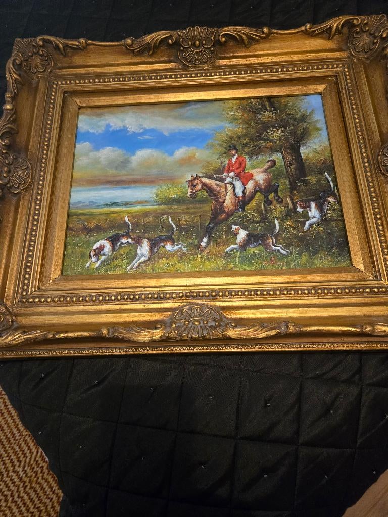 Schilderij jacht, Ophalen of Verzenden