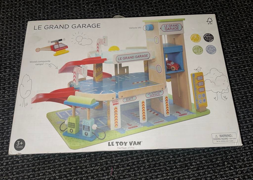 Houten Parkeergarage Le Toy Van, Ophalen, Zo goed als nieuw