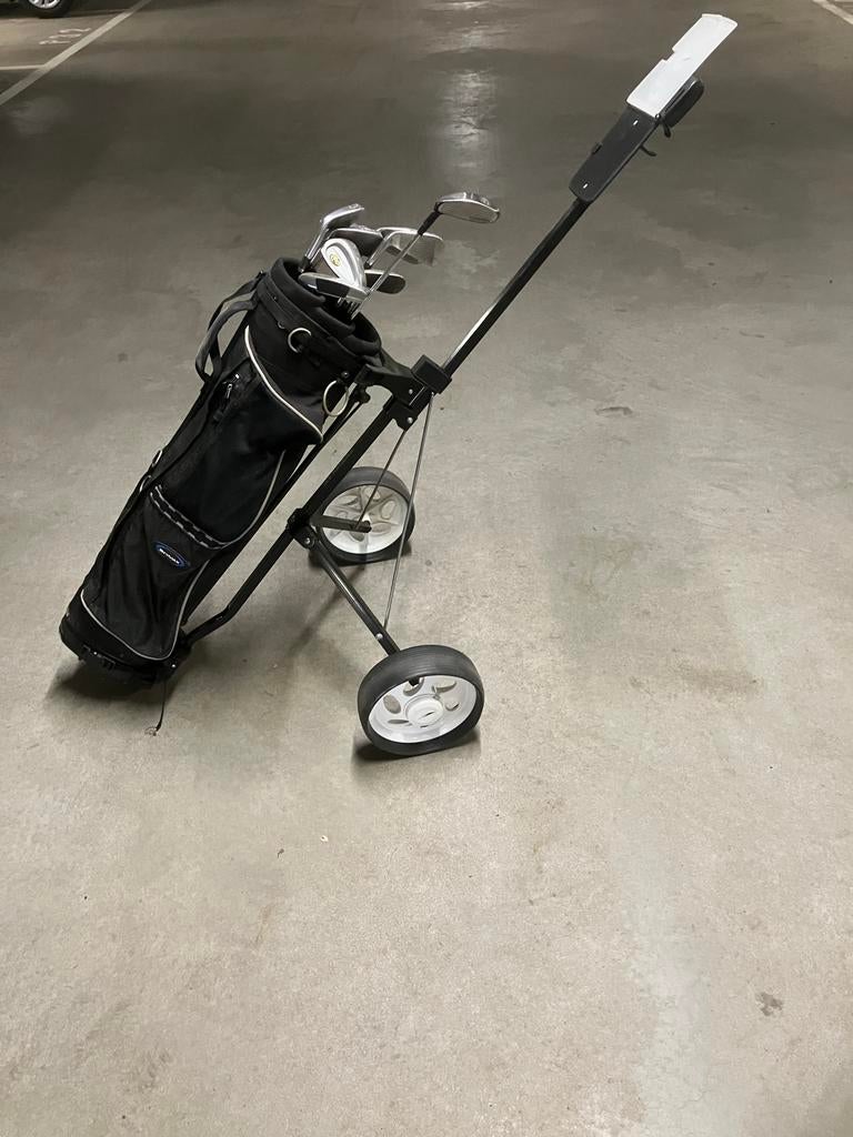 Complete golfset met tas en trolley, Ophalen of Verzenden, Gebruikt, Set, Overige merken