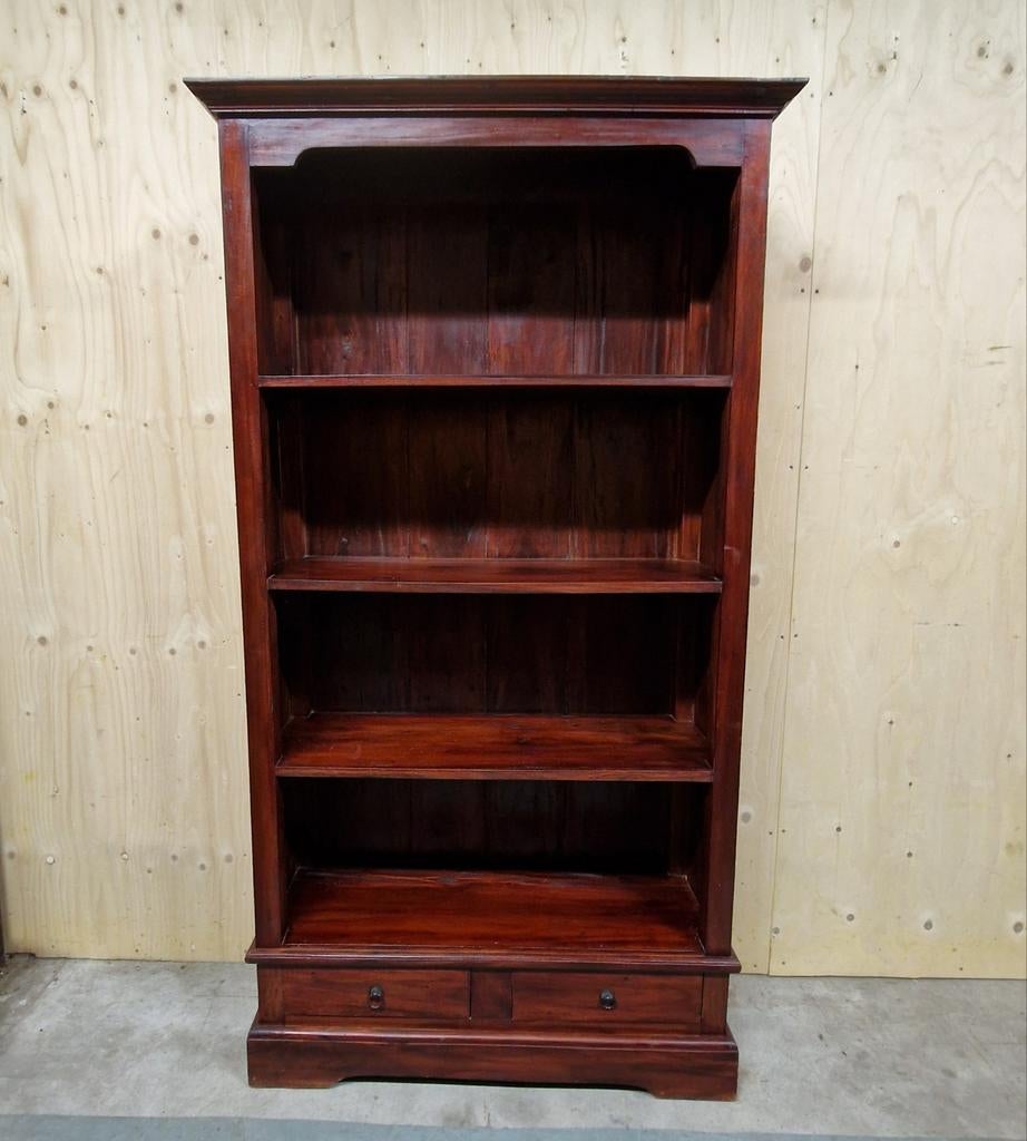 Teakhouten vintage boekenkast open wandkast bibliotheek kast, Met plank(en), Kolibrivintagehal@gmail.com, Gebruikt, Aaldertgeertsstraat 43 Olst