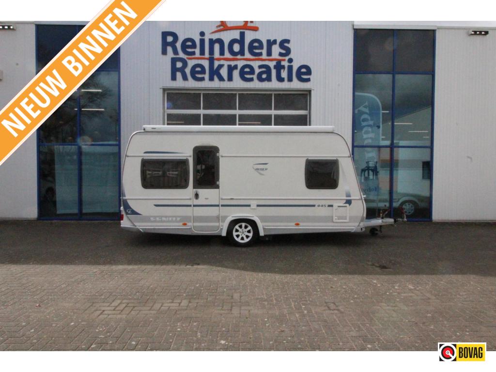Fendt Bianco 445 TFB Thule 6300 Mover, Caravans en Kamperen, Caravans, Rondzit, Schokbreker, Bedrijf, Fendt