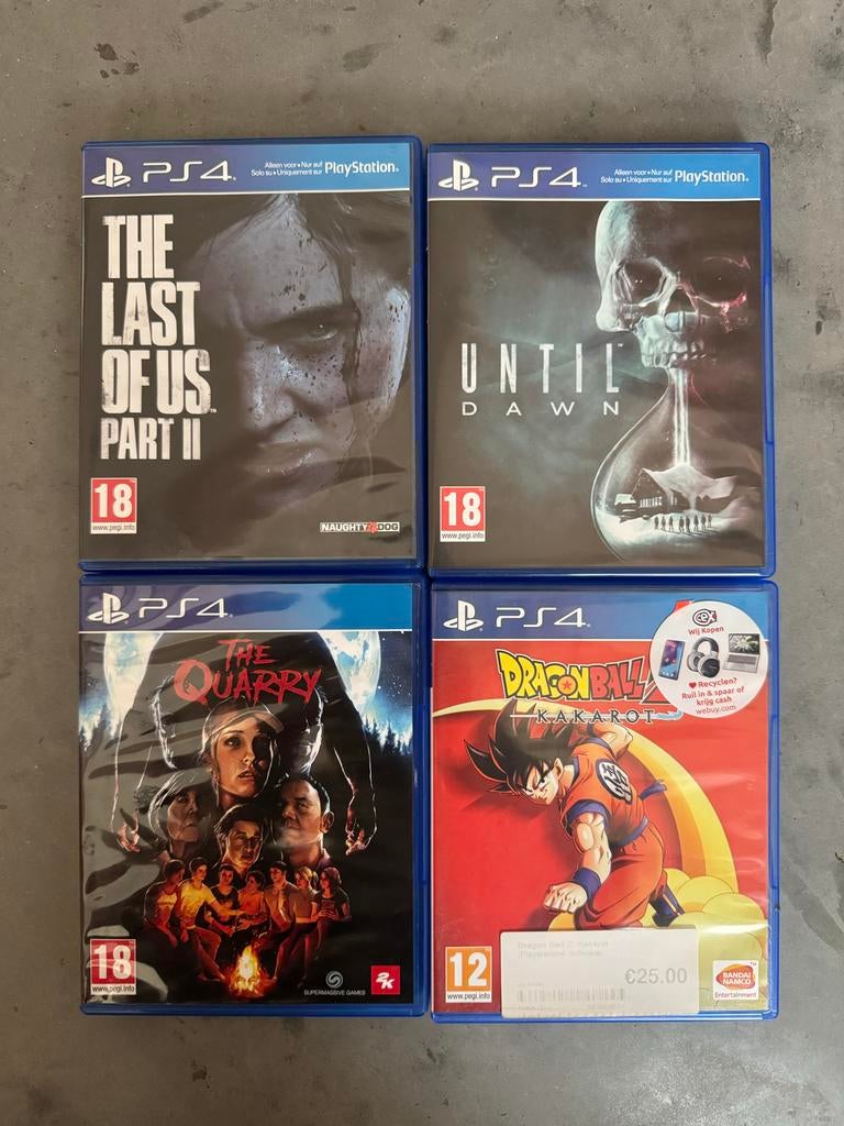 PS4 games: The Last of Us Part II, Until Dawn, The Quarry, D, Spelcomputers en Games, Games | Sony PlayStation 4, Avontuur en Actie