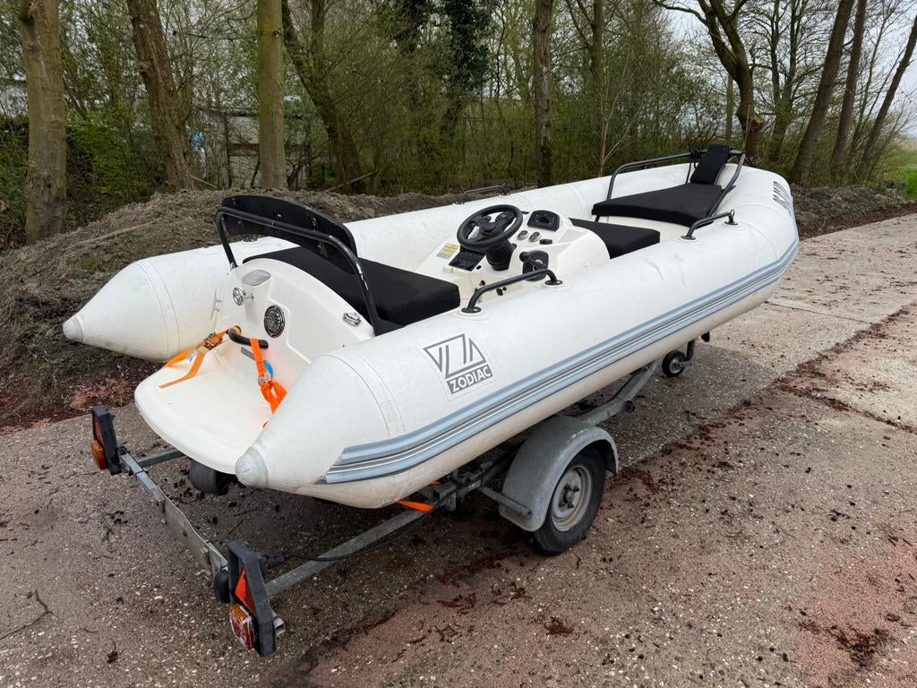 Jet zodiac speedboot 460cm, Ophalen, Benzine, Minder dan 70 pk, Overige materialen