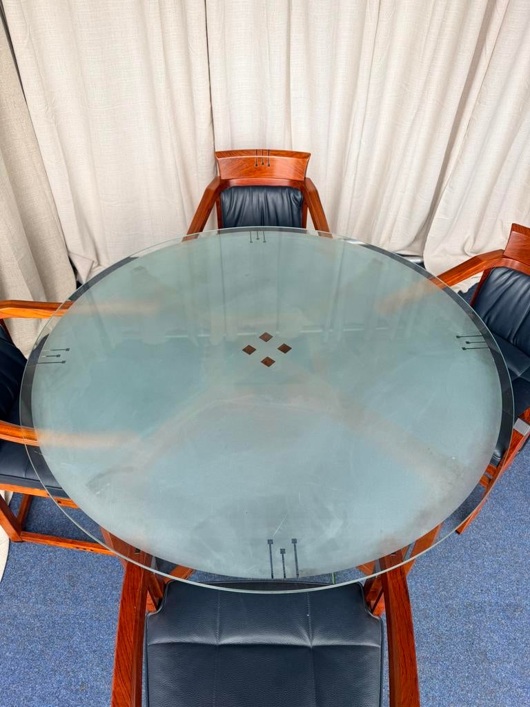 Schuitema decoforma eetkamertafel UNIEK, Ophalen, 200 cm of meer, 50 tot 100 cm, Zo goed als nieuw