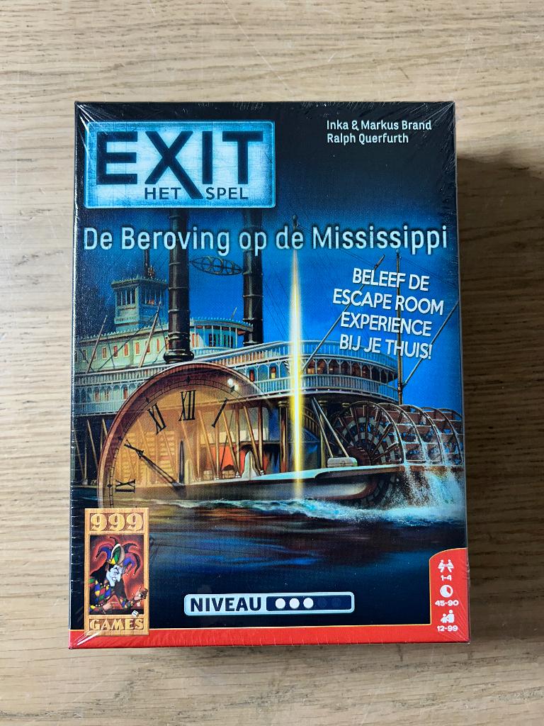 NIEUW | EXIT het Spel De Beroving op de Mississippi, Hobby en Vrije tijd, Gezelschapsspellen | Bordspellen, Nieuw, Ophalen of Verzenden