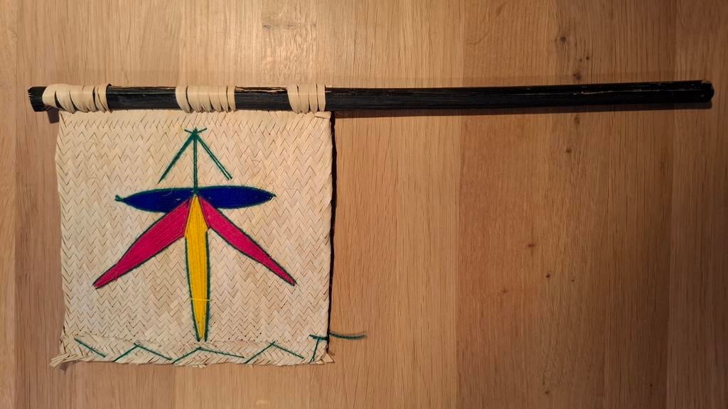 Waaier - Bamboe, Ophalen of Verzenden, Zo goed als nieuw