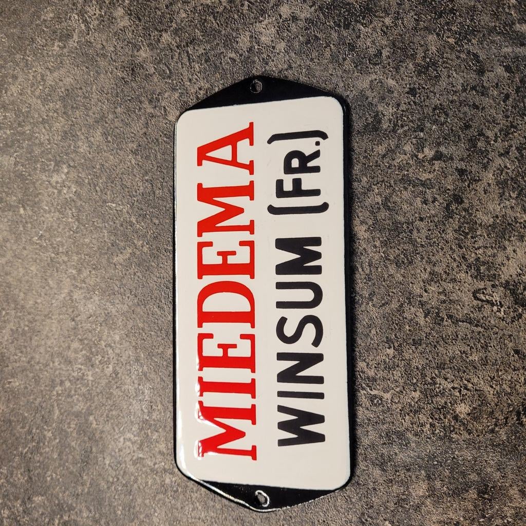 Emaille Miedema Winsum plaatje, Verzenden